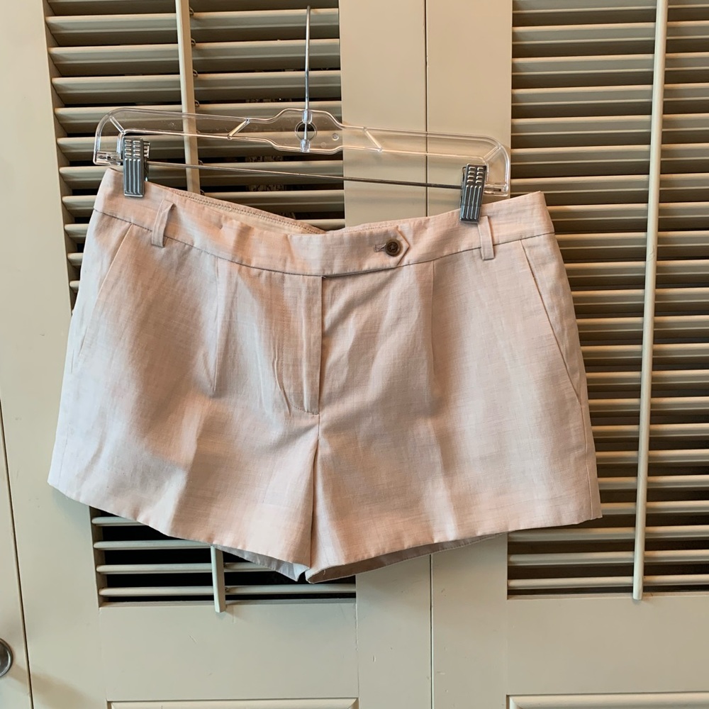 Wool and linen khaki dress shorts. J.Crew size 4.